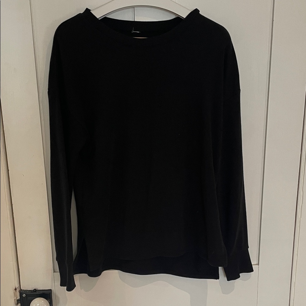 Head Black Embroidered Crewneck Sweatshirt
